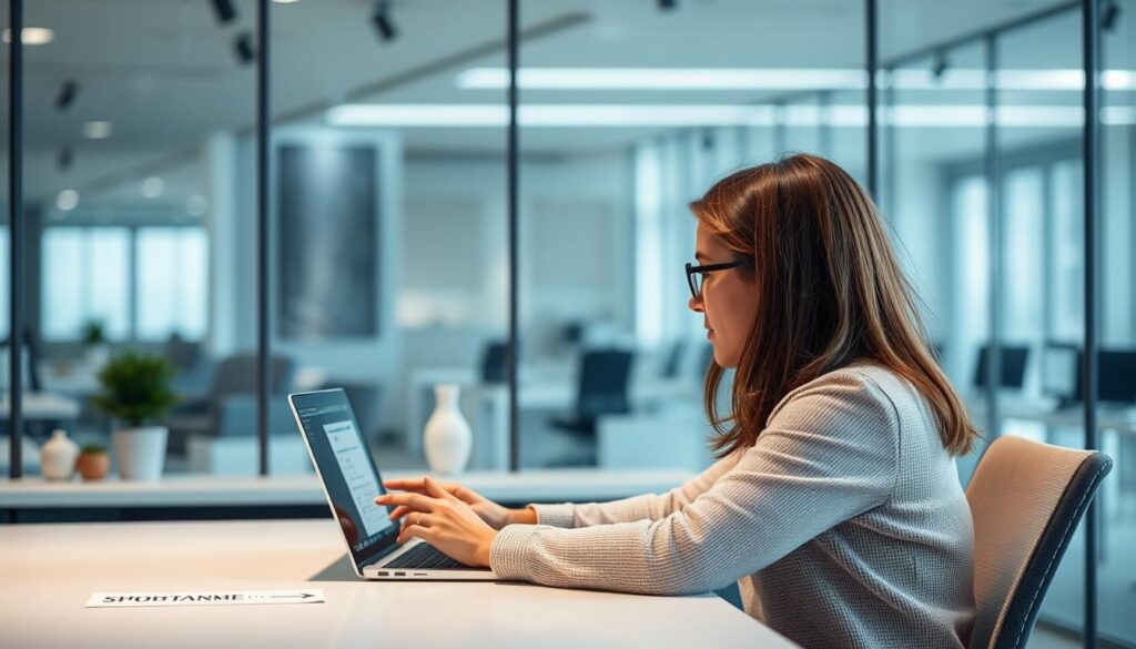 Generate an image of a person using a laptop to search for healthcare providers in a network.