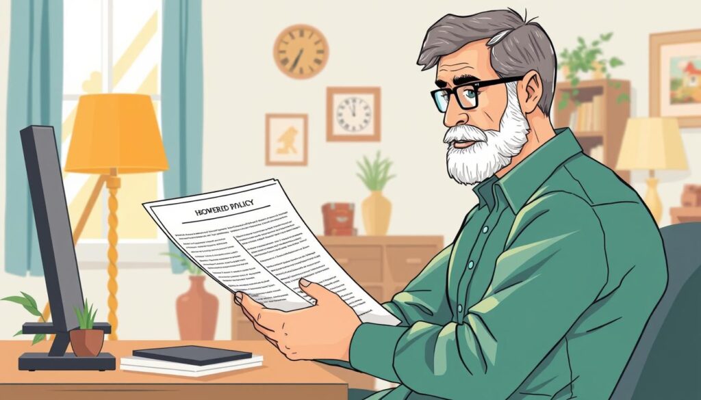Image of a homeowner reviewing their enhanced title insurance policy